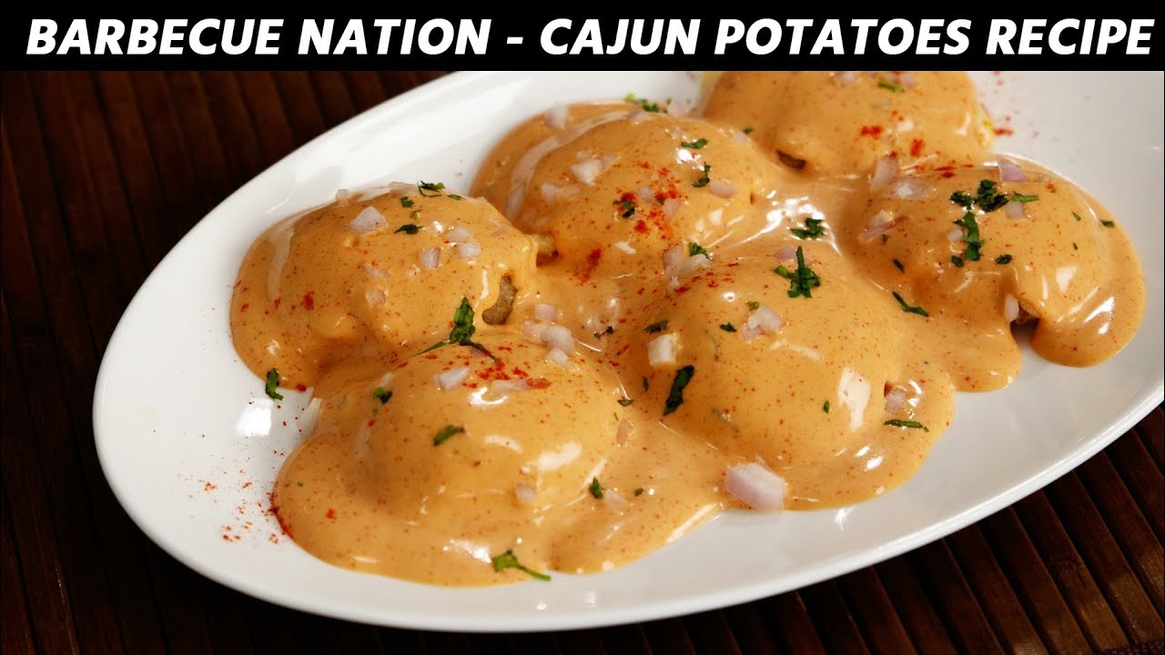 Cajun Spiced Potatoes - Barbeque Nation Style Recipe - CookingShooking