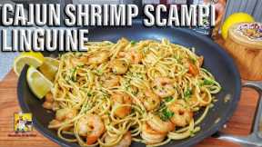 Cajun Shrimp Scampi Linguine | Cajun Pasta Recipe